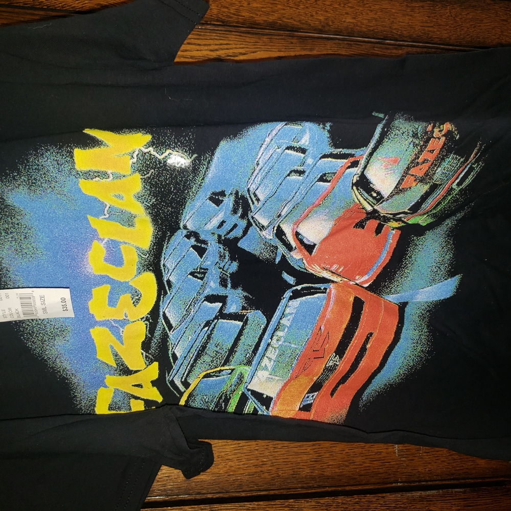 Kids Black Racecar Graphic T-Shirt